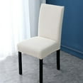 thumbnail image 1 of Chair Covers for Dining Room Set of 2 Beige Chairs Covers Kitchen Chair Covers, 1 of 6