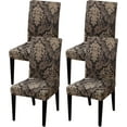 thumbnail image 1 of Chair Covers for Dining Room Set of 4,Stretch Spandex Parsons Chair Slipcover 4 Pack,Washable Anti-dust Chair Seat Cover for Kitchen,Wedding,Party, 1 of 6