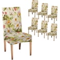 thumbnail image 1 of Chair Covers for Dining Room Set of 6,Stretch Kitchen Chair Slipcover 6 Pieces, Vintage Flowers Dining Chair Cover 6 Pack, Washable and Removable, 1 of 5