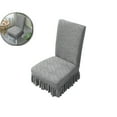 thumbnail image 1 of Chair Covers for Dining Room, Stretch Jacquard Dining Chair Slipcover Covers, Removable Washable Waterproof Chair Covers, 15.75"x19.69", 1 of 6