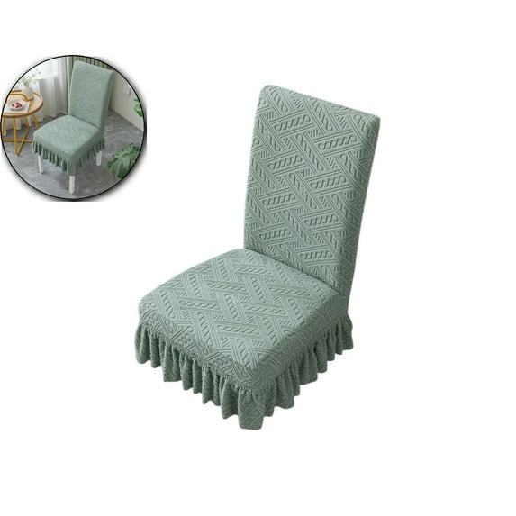 Chair Covers for Dining Room, Stretch Jacquard Dining Chair Slipcover Covers, Removable Washable Waterproof Chair Covers, 15.75"x19.69"