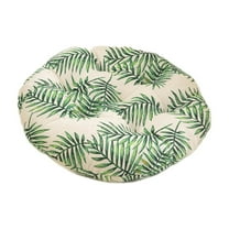 Chair Cushion, 2025 New Bohemian Soft Round Chair Pad, Garden Patio Home Kitchen Office Seat Cushion Leaf Diameter 16inch ,Green