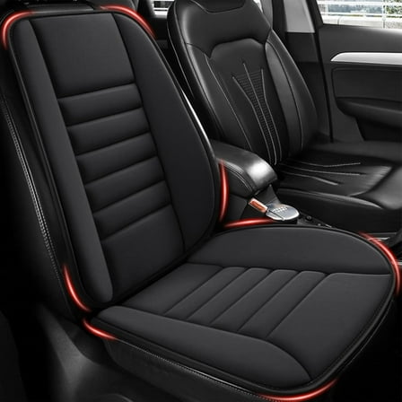 Chair Cushion Back Support for Automotive Seat Driver, Travel, Leg and Back Pain Relief, Washable, Adjustable, Black