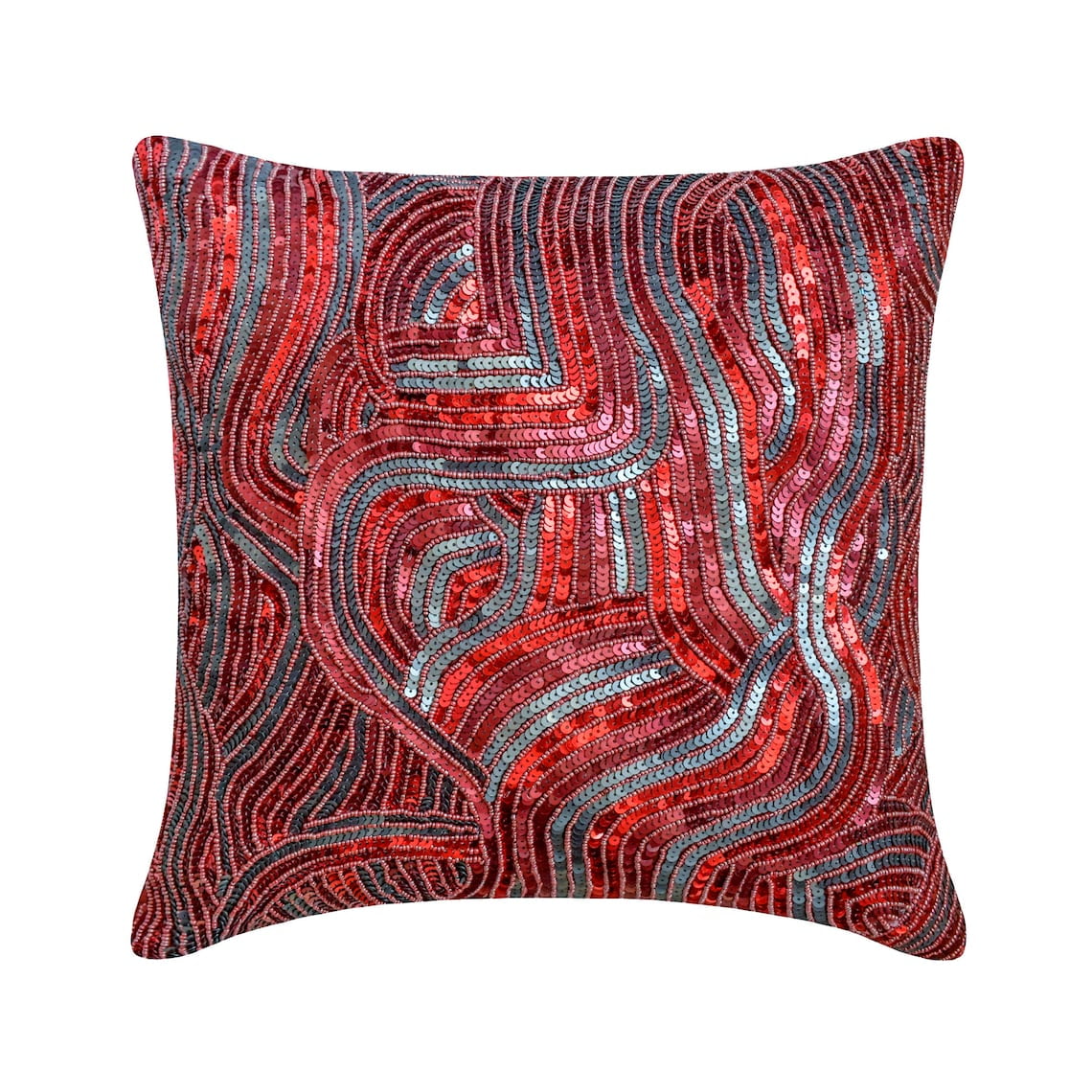 枕 Cushion Cover red line Chair-Cushion-Cover-Red-Pillow
