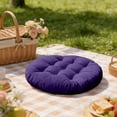 thumbnail image 1 of Chair Cushion, Floor Pillow, Velvet Ottoman Mat With Strap For Office And Outdoor, Thick Pearl Fluff Filled Floor Seating Accessory, 1 of 7