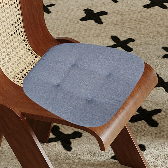 Chair Cushion, Indoor/Outdoor Chair Cushions with Ties for Dining Chairs, Dining Kitchen Chair Pads, Waterproof U-Shaped Chair Pads, Foam Seat Cushions for Patio Kitchen Garden Office