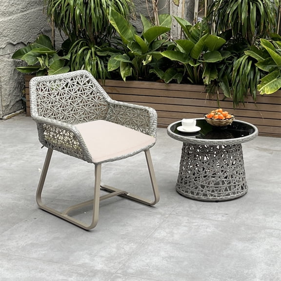 Chair Cushion Lumbar Support, QQZ Comfortable Durable Office Chair Cushion, Polyester Square Seat Cushion for Desk Garden Chair, Beige