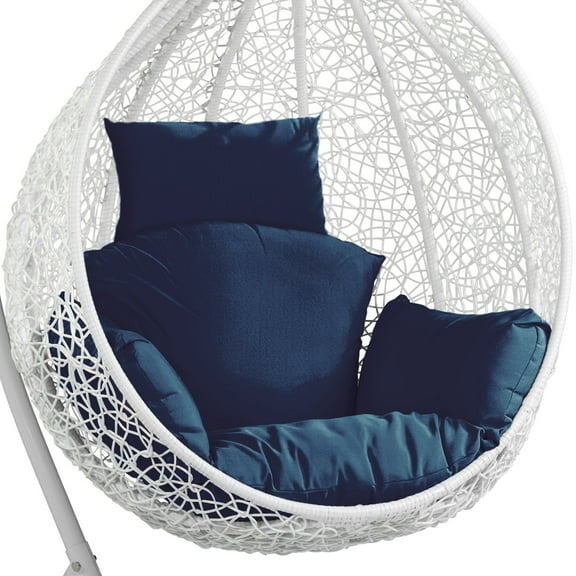 Chair Cushion Mat, Patio Hanging Seat Pad for Courtyard Patio Hammock Swing, Navy