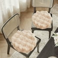 thumbnail image 1 of Chair Cushion Seat Pad, Winter Plushed Warm Soft Cover, Office Home Desk Chair Mat, Long Sitting Comfort Support, Khaki Polyester, Topliu, 1 of 8