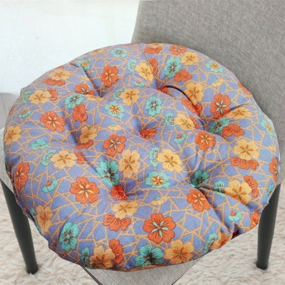 Chair Cushion, Solid Color Thickened Memory Foam Seat Pad, Soft Flock Fabric Multi-purpose Pillow, Home Kitchen Dining Patio Floor Seating Comfort Solution, AESTIVO