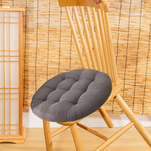 Chair Cushion Solid Corduroy Seat Pad Thickened Soft Comfort for Kitchen Dining Chair and Patio Furniture with Non-Slip Backing for Home Decor and Living Room Seating Topliu