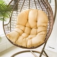 thumbnail image 1 of Chair Cushion, Thickened Hammock Swing Chair Cushion, Hanging Basket Seat Cushion, Soft Hanging Egg Chair Back Cushions Pads, for Indoor and Outdoor Garden Office(Khaki,39.4x31.5"), 1 of 6