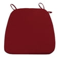 thumbnail image 1 of Chair Cushion with Ties for Dining Chairs - Memory Foam Non Slip Kitchen Chair Pad and Dining Seat Cushion with Machine Washable Cover Set of 4 [16.1 x 17.3 Inches] (Red, 1), 1 of 2