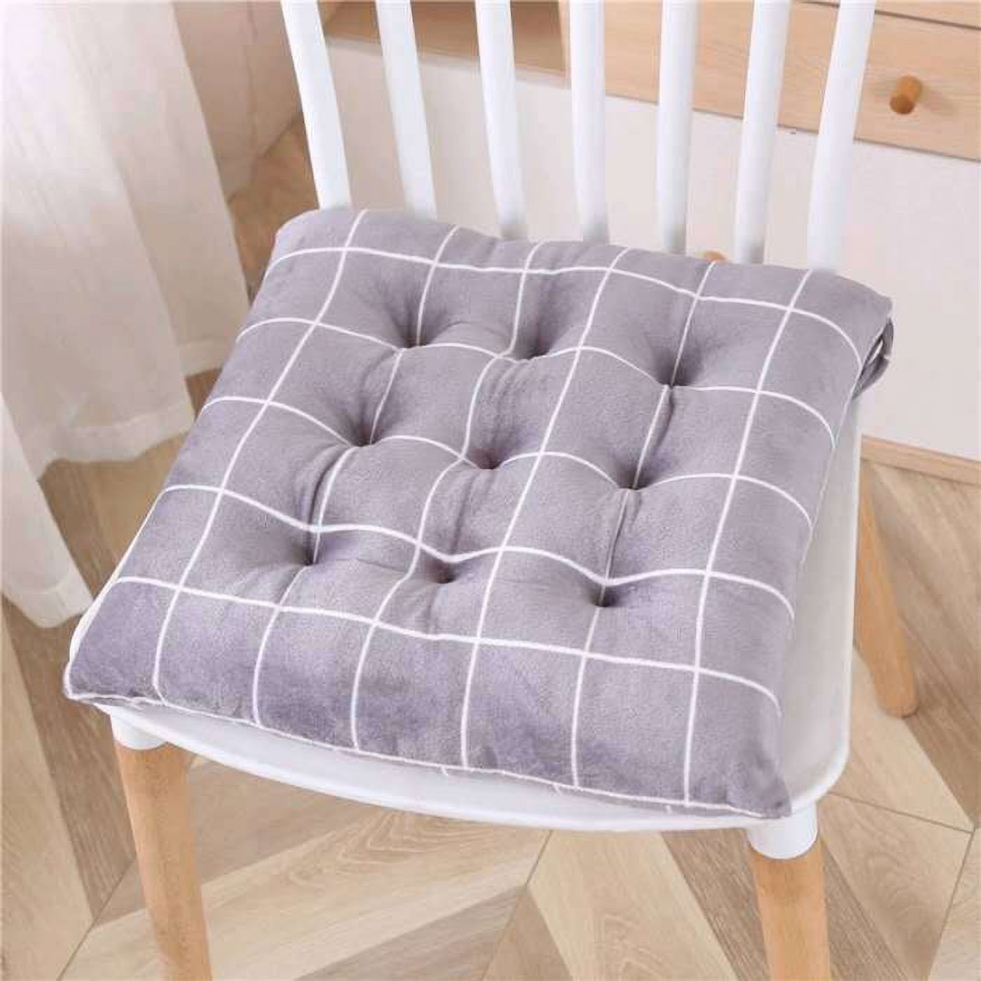 Chair Cushion with Ties, Decorative Throw Pillows Square Soft Seat Cushion  Pad Bedroom Bench Sofa Playroom Home Decoration Cute Aesthetic (Blue) 