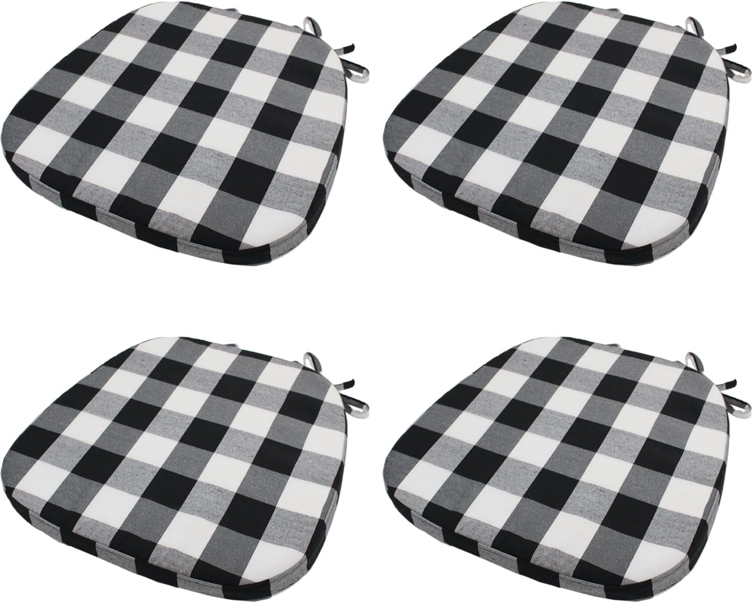 Chair Cushion With Ties For Dining Chair Memory Foam No Slip Kitchen