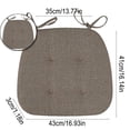 thumbnail image 1 of Chair Cushion for Dining Chairs Kitchen Seat Pad with Ties Indoor 13x16 inch Foam Chair Pad, 1 of 4
