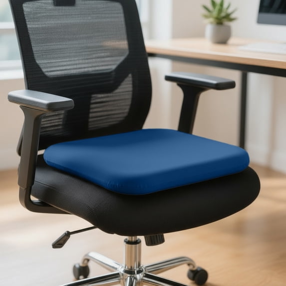 Chair Cushion with Detachable Washable Cover, Slow Recovery Foam, Non-Slip Bottom for Kitchen, Dining, Office, Classroom, Car Seating Comfort