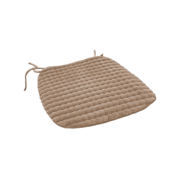 Chair Cushion with Ties for Dining Chairs, Kitchen Non Slip U-Shaped Seat Cushion Chair Pad for All Season, Machine Washable (Coffee)