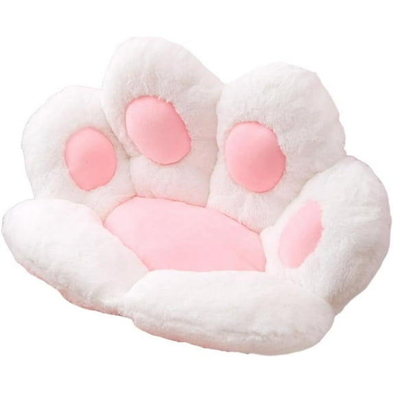 Chair Cushions, 60X70CM Cat Paw Cushion, Paw Shaped Office Chair Cushion, Office Chair Cushion, Cozy Plush Aofa Cushion, Home Decor, Office (White)