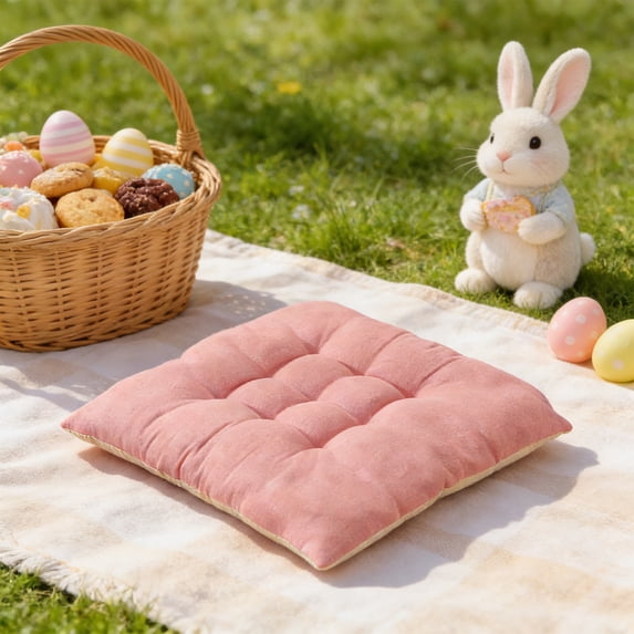 Chair Cushions for Dining Chairs,18 X 18" Pastel Color Comfortable Chair Pads Non Slip Seat Cushions for Indoor Outdoor Dining Room Kitchen Chairs,Easter Outdoor Cushions Decorating