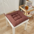 thumbnail image 1 of Chair Cushions for Dining Chairs 4 Pack, Square Thick Chair Pads with Ties Non Slip, Soft and Comfortable Seat Cushion for Kitchen Dining Office Chair, 15.7" x 15.7", 1 of 6