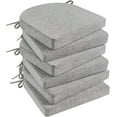 thumbnail image 1 of Chair Cushions for Dining Chairs 6 Pack, Kitchen Chair Cushions with Ties and Non Slip Backing, 16 x 16 inches Chair Pads for Dining Chairs (Light Grey), 1 of 16