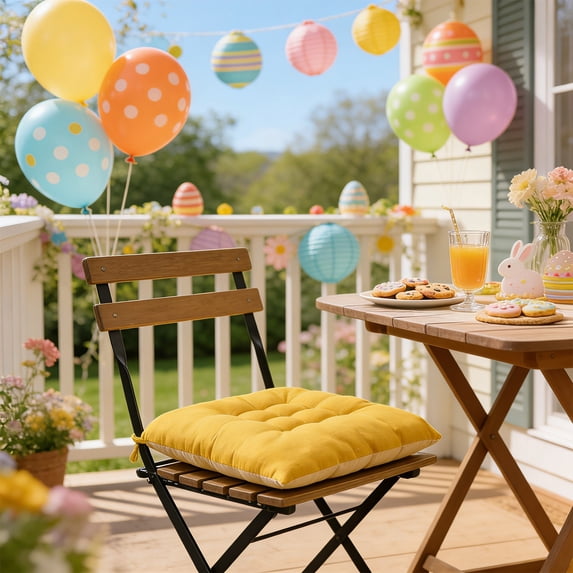 Chair Cushions for Dining Chairs,Easter Outdoor Solid Chair Cushions,Floor Pillow Cushion,Soft Comfy Seat Pads for Home Office Living Room Indoor(17.71*17.71 inches)