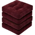 thumbnail image 1 of Chair Cushions for Dining Chairs, Non-Slip Chair Pads, Thick Seat Cushions for Dining Room Chairs, Kitchen Chair Cushions Set of 4, 16" x 16" x 4", Burgundy, 1 of 14