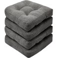 thumbnail image 1 of Chair Cushions for Dining Chairs, Non-Slip Chair Pads, Thick Seat Cushions for Dining Room Chairs, Kitchen Chair Cushions Set of 4, 17" x 17" x 4", Dark Grey, 1 of 7
