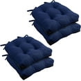 thumbnail image 1 of Chair Cushions for Dining Chairs, Non-Slip Kitchen Chair Pads with Ties, Tufted Shredded Foam Kitchen Chair Cushions Set of 4, 15.5" X 15.5", Royal Blue, 1 of 12