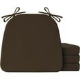 thumbnail image 1 of Chair Cushions for Dining Chairs Set of 4, Non Slip Kitchen Chair Pads, 17" x 16" x 2", Indoor Dining Chair Cushions with Ties, Seat Cushion for Kitchen Chairs, Chair Pads, Brown, 1 of 14