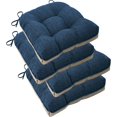 thumbnail image 1 of Chair Cushions for Dining Chairs Set of 4 Office Chair Cushion 18x18x3 Inches Kitchen Chair Pads Soft and Comfortable Seat Cushion with Ties and Non Slip Backing (Navy), 1 of 11