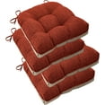 thumbnail image 1 of Chair Cushions for Dining Chairs Set of 4 Office Chair Cushion 18x18x3 Inches Kitchen Chair Pads Soft and Comfortable Seat Cushion with Ties and Non Slip Backing (Rust), 1 of 12