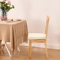 thumbnail image 1 of Chair Cushions for Dining Chairs with Ties and Removable Cover, Dining Kitchen Chair Pads with Non-Slip Bottom, High-Resilience Indoor Seat Cushions, 16'' x 16'' x 2'', Set of 4, Beige, 1 of 6