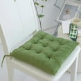 thumbnail image 1 of Chair Cushions for Dining Chairs Tufted Seat Cushions for Kitchen Office Room Chairs Thick Chair Pads with Ties Soft and Comfortable Velvet Chair Cushion for Home (1Pcs, 16",Pink), 1 of 6