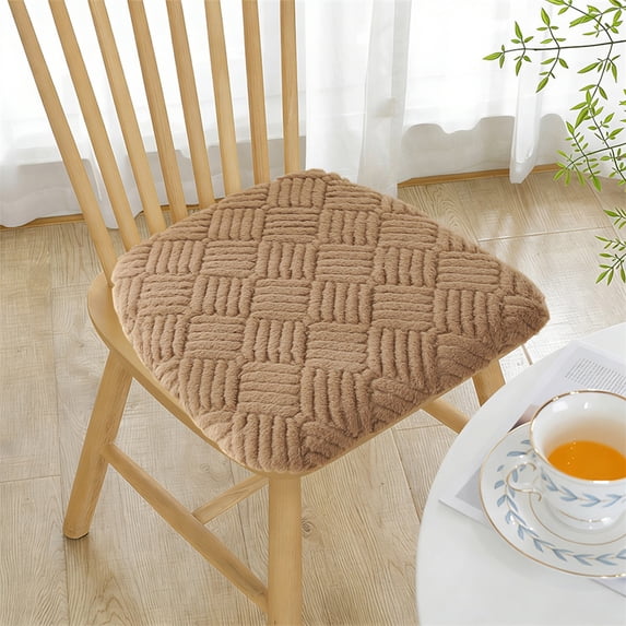 Chair Cushions, Non Slip Washable Chair Pad, Thick Plush Seat Cushion for Dining and Kitchen Chairs, Machine Washable for Easy Care
