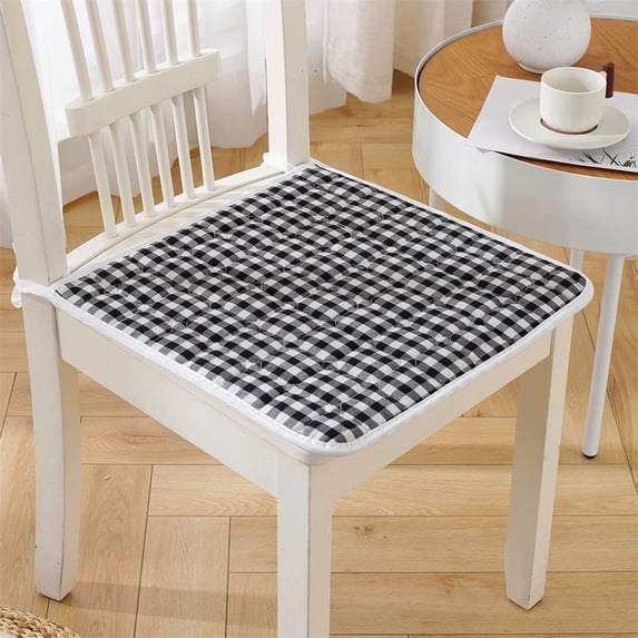 Chair Cushions for Office Chair, All-Season Cotton Seat Cushion with Tie Straps, Non-Slip Chair Pad for Dining and Office, Breathable and Comfortable for Daily Use