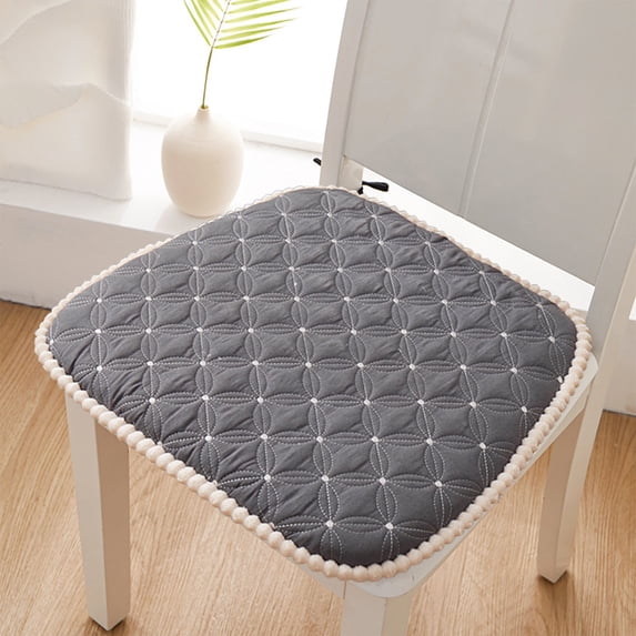 Chair Cushions for Outdoor and Indoor, Thick Quilted Dining Chair Cushion, Memory Foam Seat Pad for Office Stool and Table, Pressure Relief for Long Sitting, Non-Slip for Daily Use