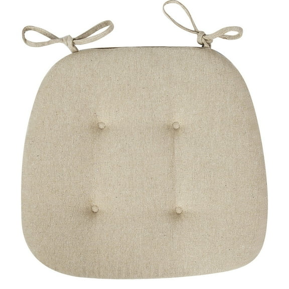 Chair Cushions Seat Cushions, Furenl Non-Slip Tufted Chair Pads for Restaurant Kitchen and Use U-Shaped Anti-Seat Cushions Natural, 1 Cushion