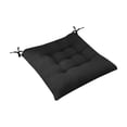 thumbnail image 1 of Chair Cushions, Thickened Fabric Seat Pad for Dining Chairs, Soft Office Chair Cushion for Home Kitchen, Non-Slip Bottom Seat Protector 16 inch Black, 1 of 5