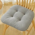 thumbnail image 1 of Chair Cushions, Tufted Chair Pads, Washable U Shaped Soft Thick Cushions Memory Foam Chair Cushion with Ties and Non Slip Backing for Dining Room, Office, Patio(Grey,Corduroy), 1 of 8