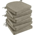 thumbnail image 1 of Chair Cushions for Dining Chairs 4 Pack, Kitchen Chair Cushions with Ties and Non Slip Backing, 16 x 16 inches Chair Pads for Dining Chairs (Khaki), 1 of 11