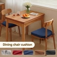 thumbnail image 1 of Set of 4 Indoor Dining Chair Cushions 17" x 16", U-Shape Non-Slip Seat Pads with Ties, High Density Foam for Kitchen, Dining Room & Office, Blue, 1 of 7