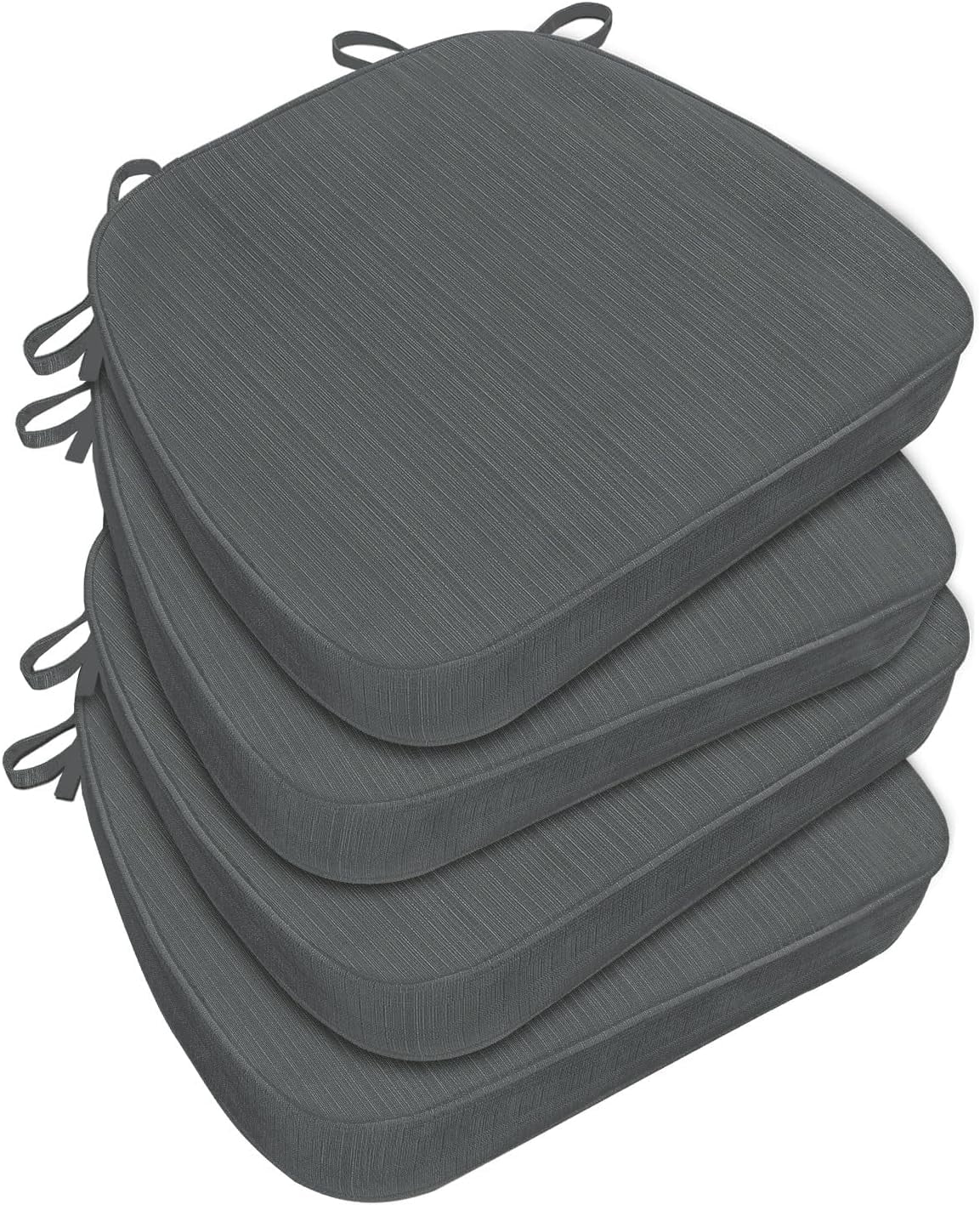 IN4 Care Chair Cushions Set Of 2 - 17x16x2 Inch U-Shaped Waterproof Seat Pads With Ties, Beige 4 thumbnail image