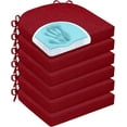 thumbnail image 1 of Chair Cushions for Dining Chairs, Non Slip Chair Pads with Ties and Washable Covers, Memory Foam Kitchen Chair Cushions Set of 6, 16"X16"X2.5", Red, 1 of 12