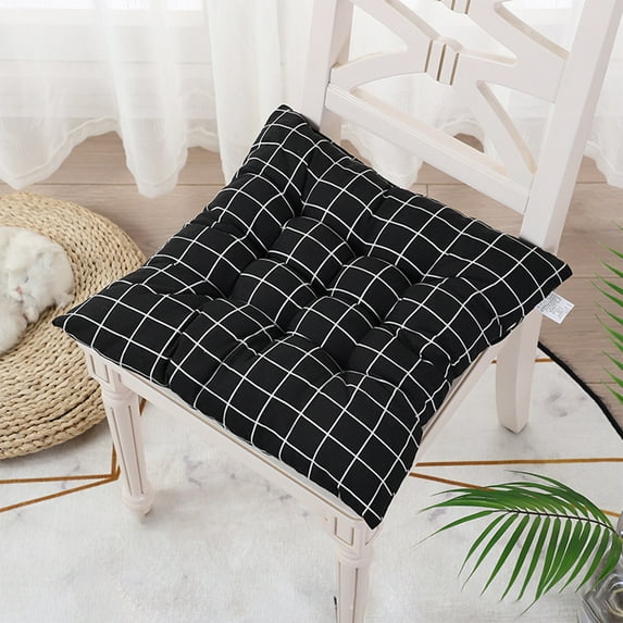 Chair Cushions for Indoor/dining/kitchen Chairs Seat Cushions Tufted Chair Cushions with Ties New Christmas Party Decorations Style-H66, C, One Size