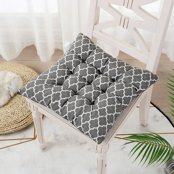 Chair Cushions for Indoor/dining/kitchen Chairs Seat Cushions Tufted Chair Cushions with Ties New Vintage Christmas Decor Style-H66, B, One Size