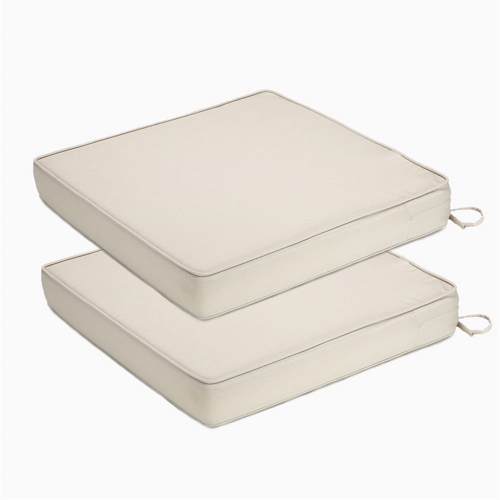 Chair Cushions for Outdoor Furniture Set of 2, Waterproof Outdoor Seat