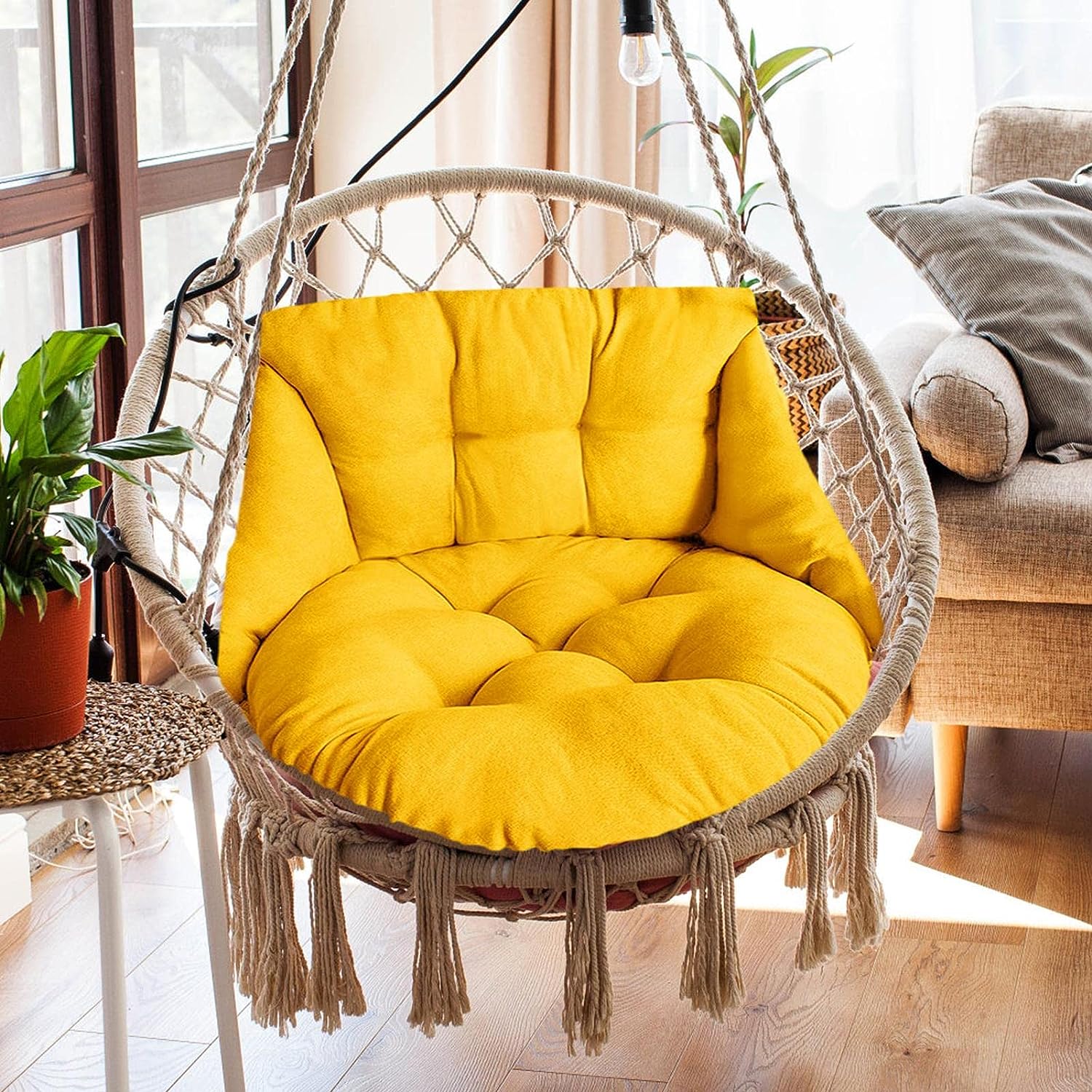 Efavormart 20"x20" White Faux Sheepskin Chair Pad, Soft Faux Fur Rug Seat Cushion for Sofa Cover