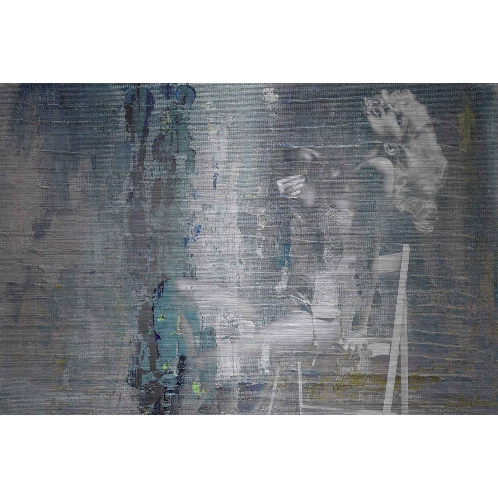 "Chair Dance" Painting Print on Brushed Aluminum